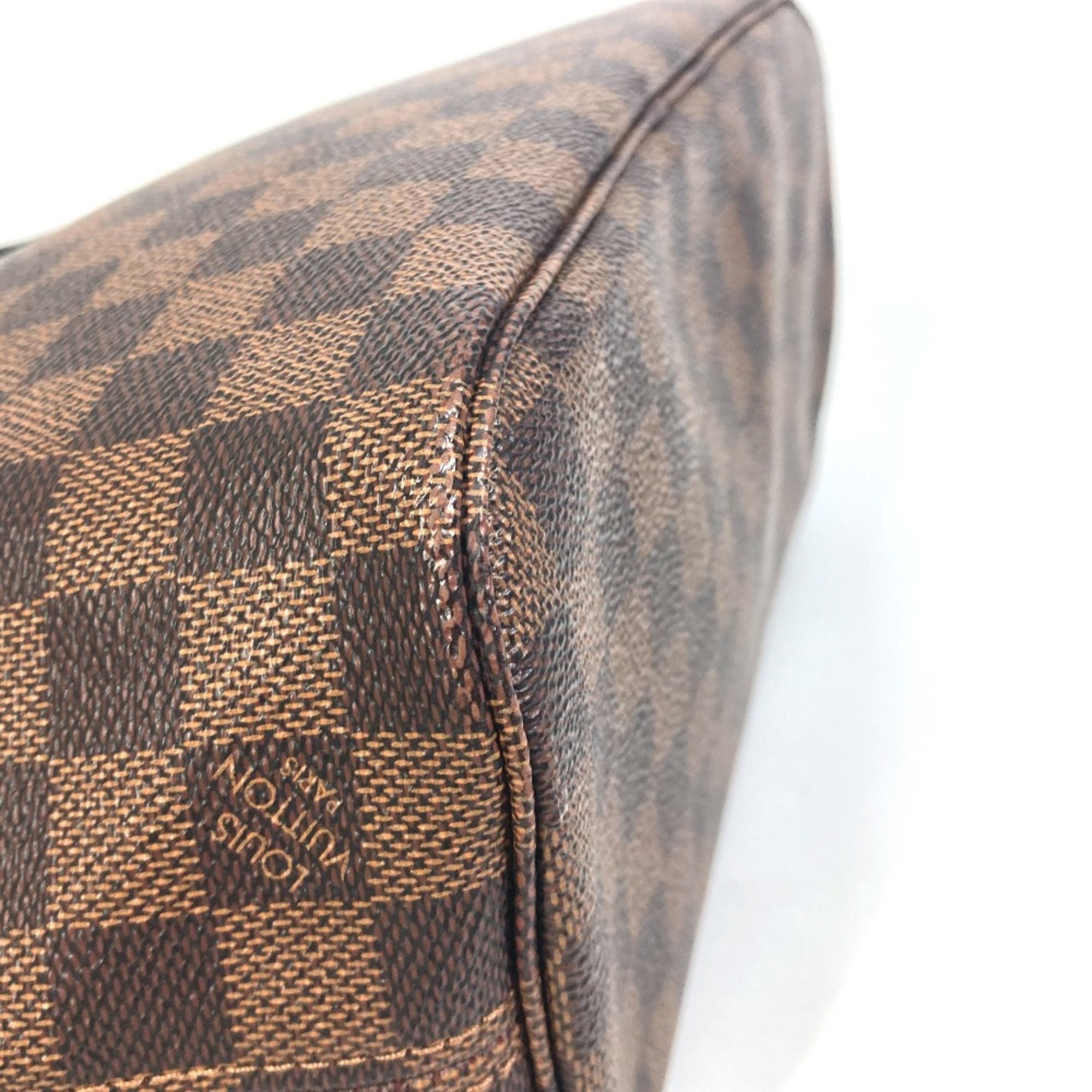 Louis Vuitton N41359 Damier bag shawl Tote Bag Brown GoldHardware