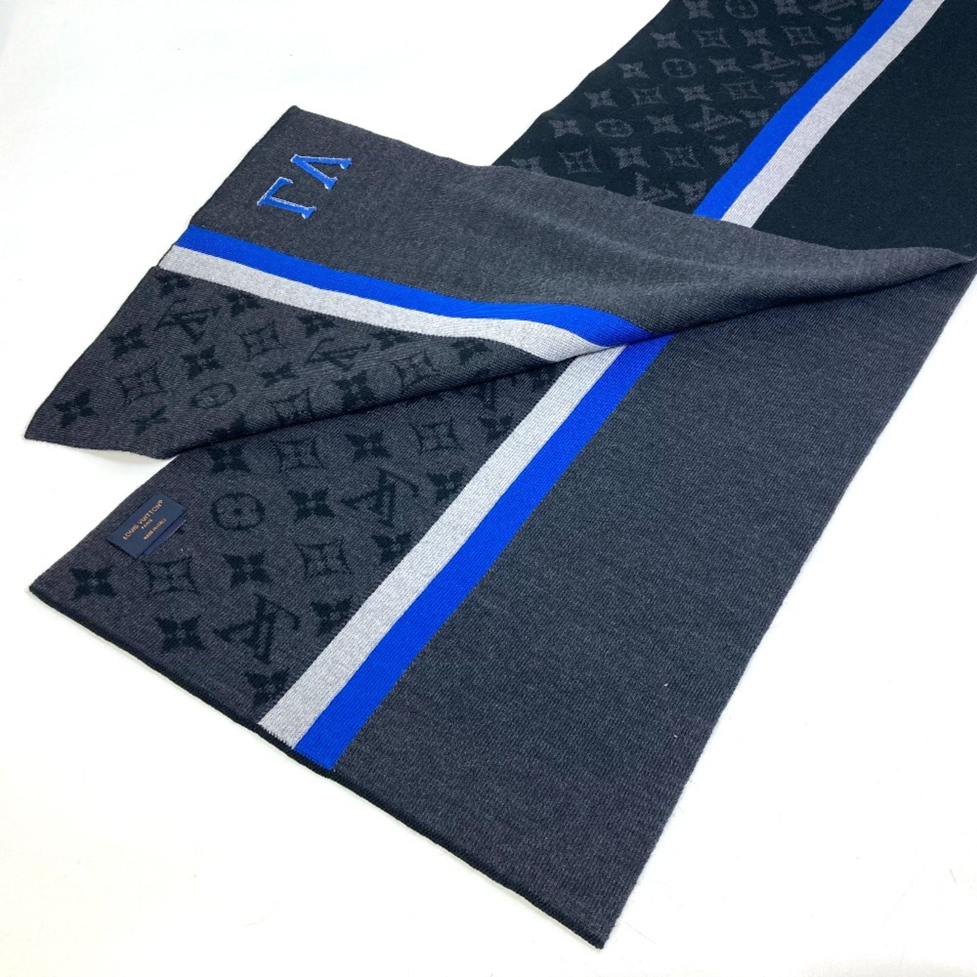 Louis Vuitton M77935 Monogram Fashion Accessories Scarf blue