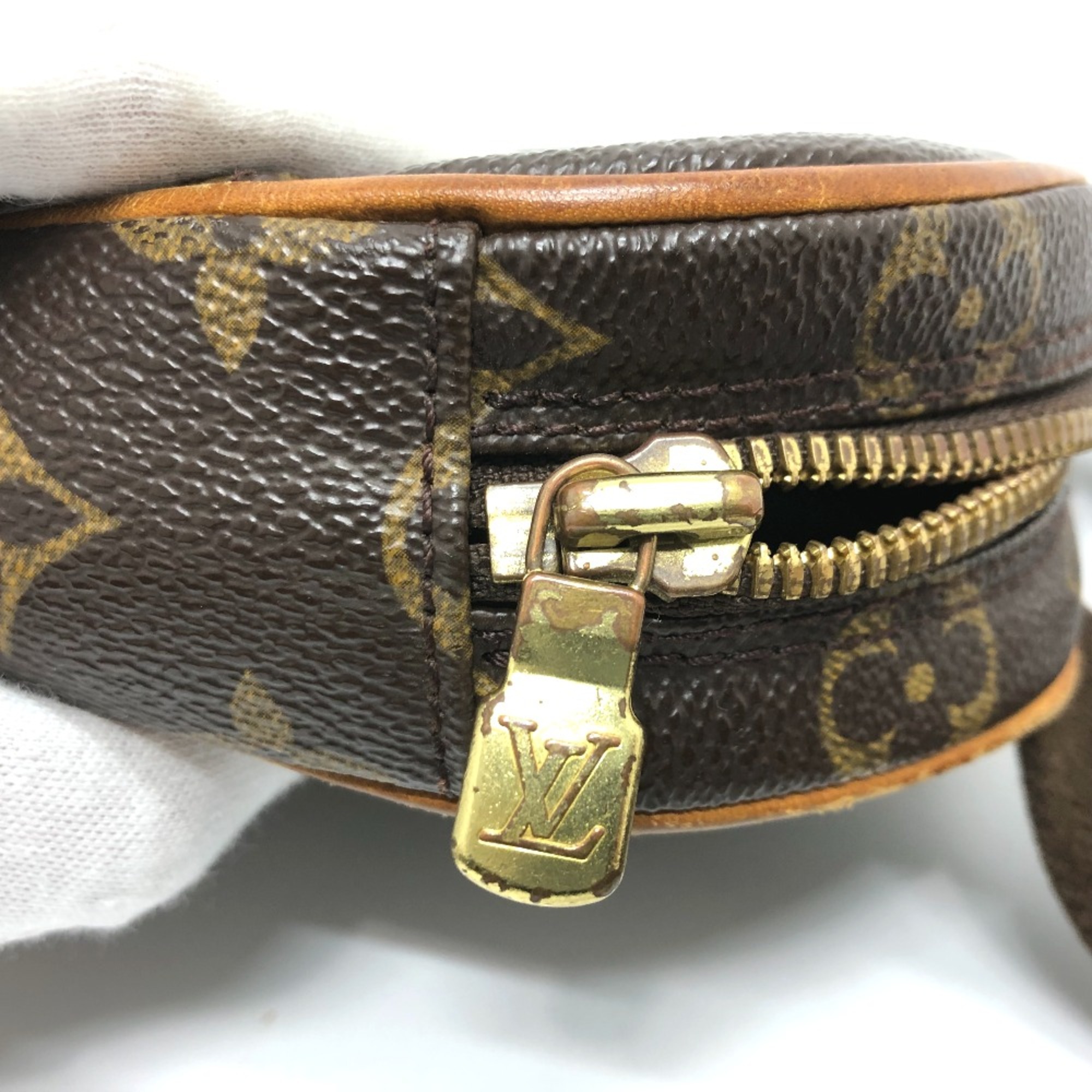 Louis Vuitton M51870 Monogram Shoulder Bag Brown GoldHardware