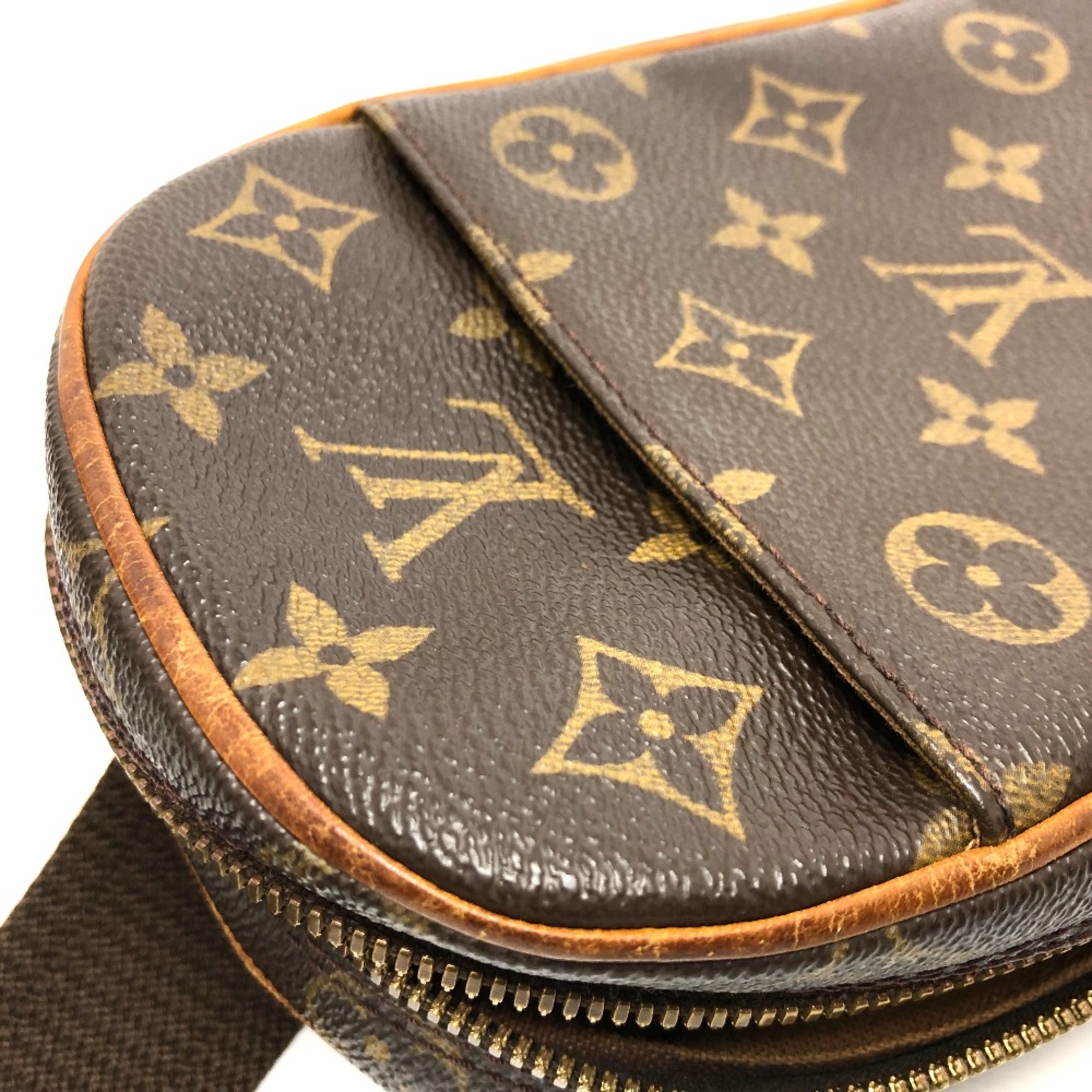 Louis Vuitton M51870 Monogram Shoulder Bag Brown GoldHardware