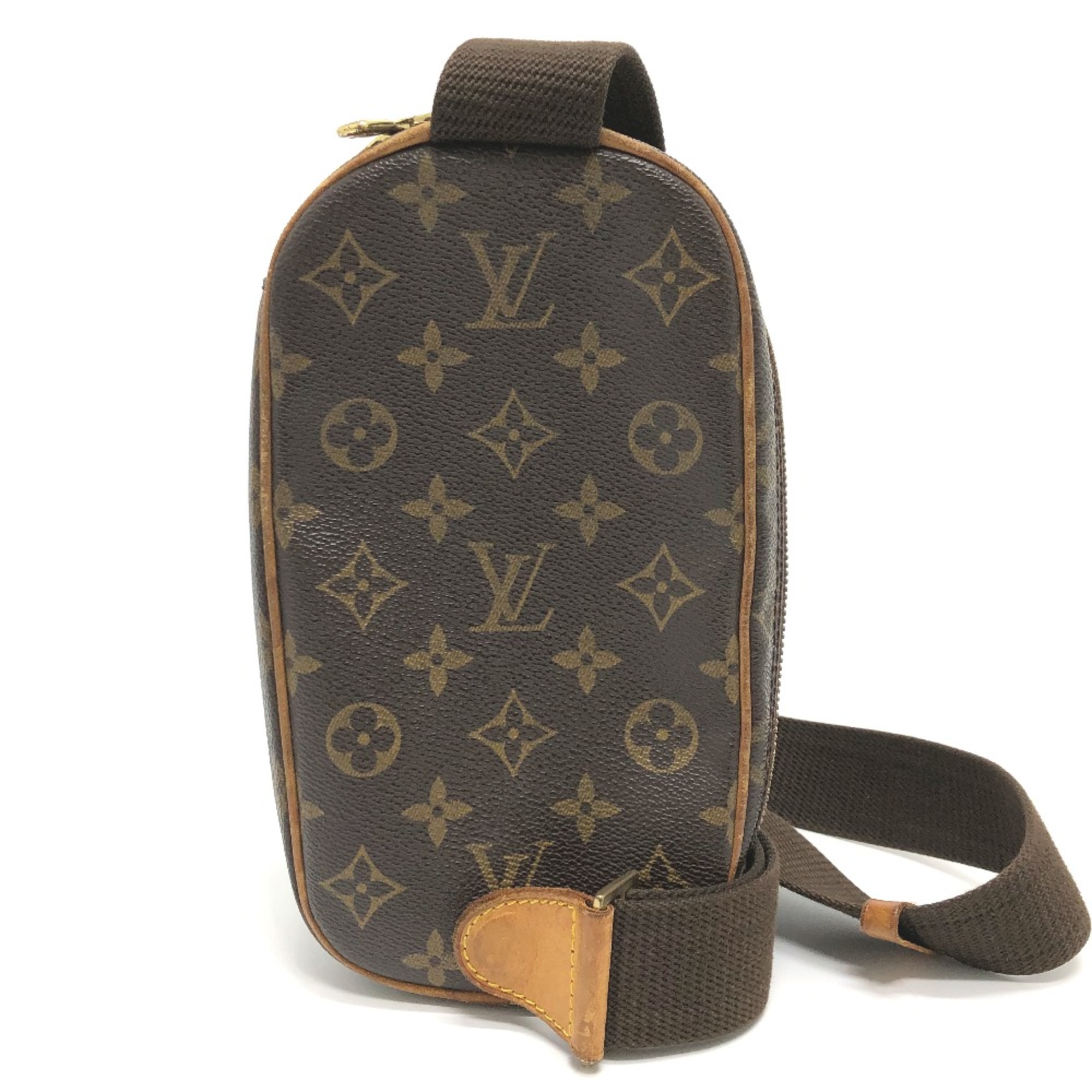 Louis Vuitton M51870 Monogram Shoulder Bag Brown GoldHardware