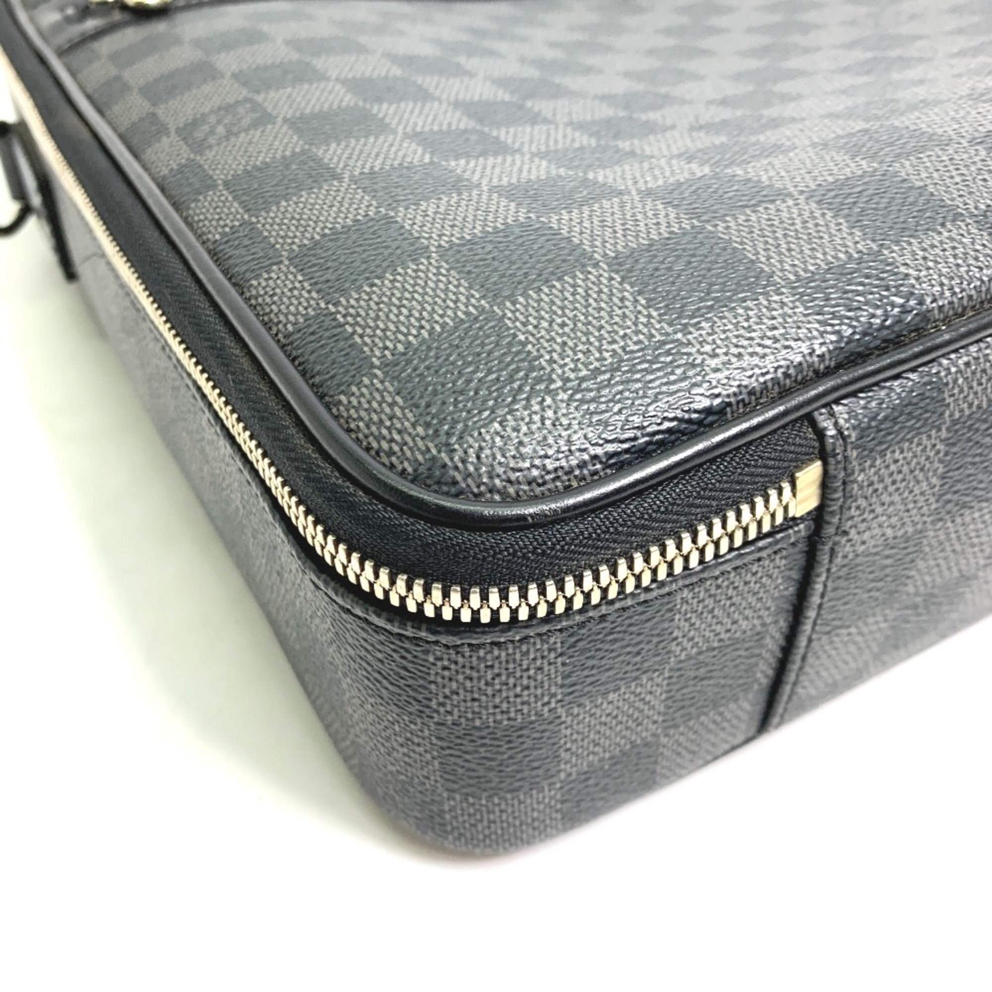 Louis Vuitton N58030 Damier Graphite Crossbody 2WAYShoulder Bag Business bag Black