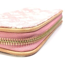 Louis Vuitton M81182 MonogramDenim Zip Around Long Wallet pink