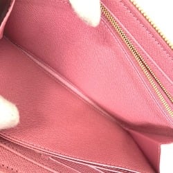 Louis Vuitton M81182 MonogramDenim Zip Around Long Wallet pink