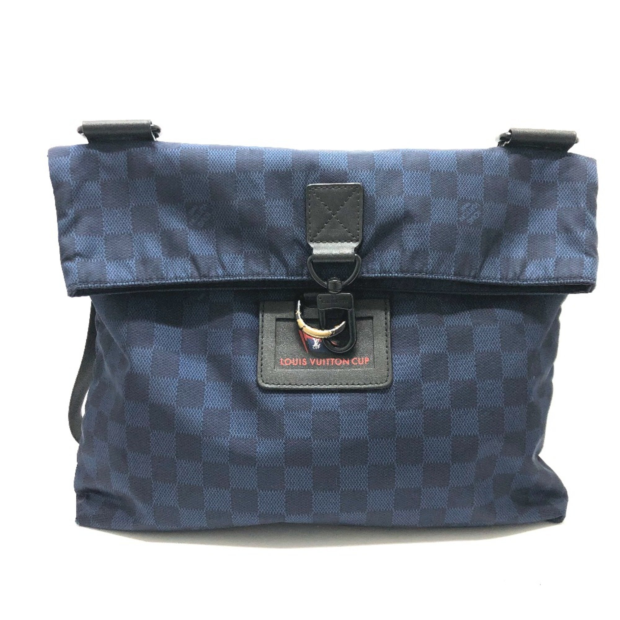 Louis Vuitton N41251 Damier Challenge shoulder bag Shoulder Bag Navy Black