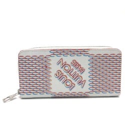 Louis Vuitton M81403 Damier Spray Wallet Long Wallet White SilverHardware