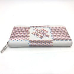 Louis Vuitton M81403 Damier Spray Wallet Long Wallet White SilverHardware