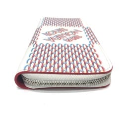 Louis Vuitton M81403 Damier Spray Wallet Long Wallet White SilverHardware