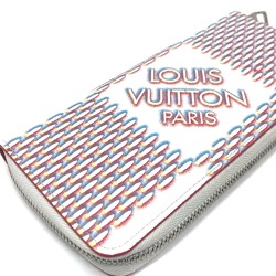 Louis Vuitton M81403 Damier Spray Wallet Long Wallet White SilverHardware