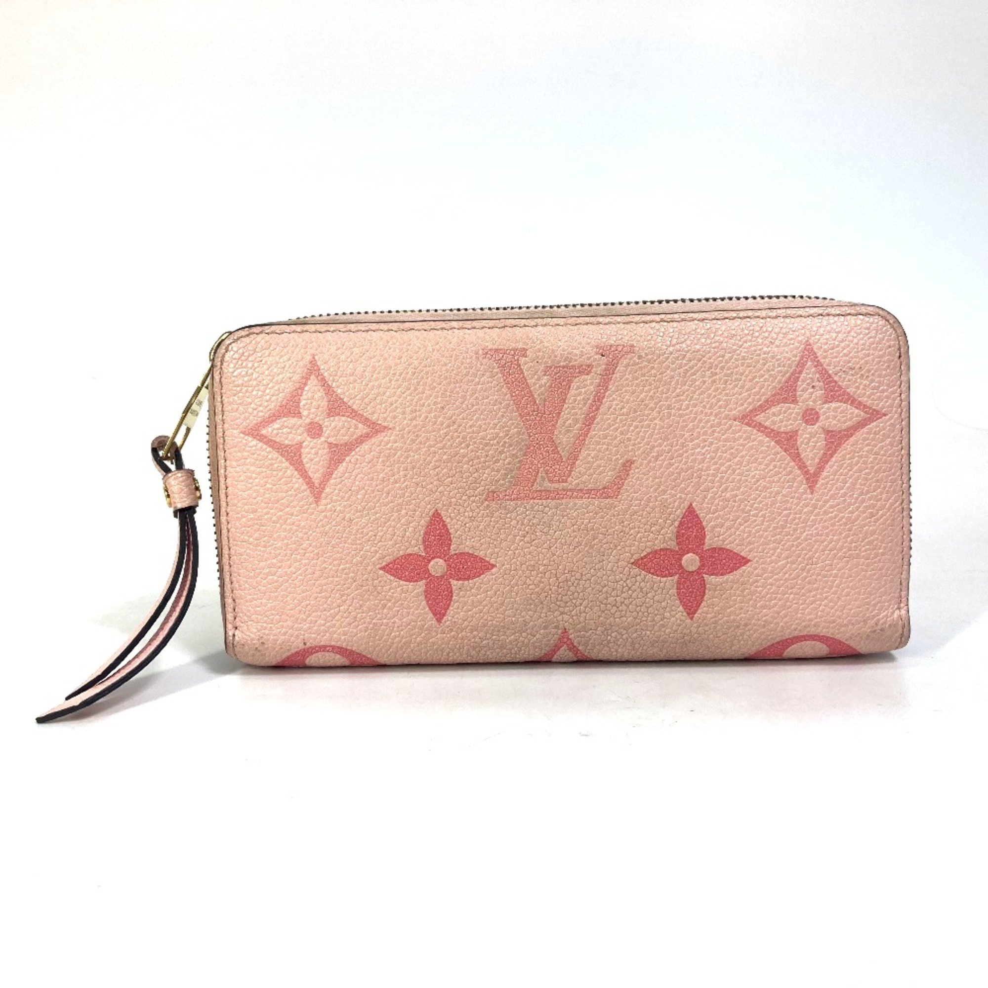 Louis Vuitton M80403 MonogramEmpreinte By the Pool Long Wallet Buton de Rose pink