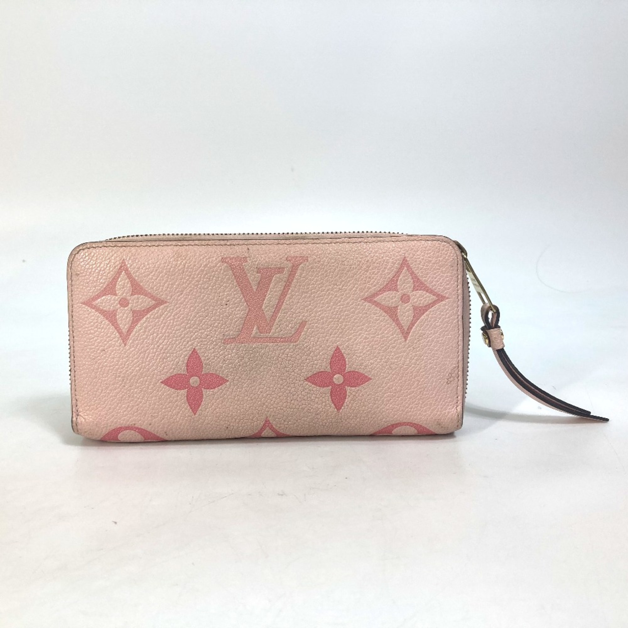 Louis Vuitton M80403 MonogramEmpreinte By the Pool Long Wallet Buton de Rose pink