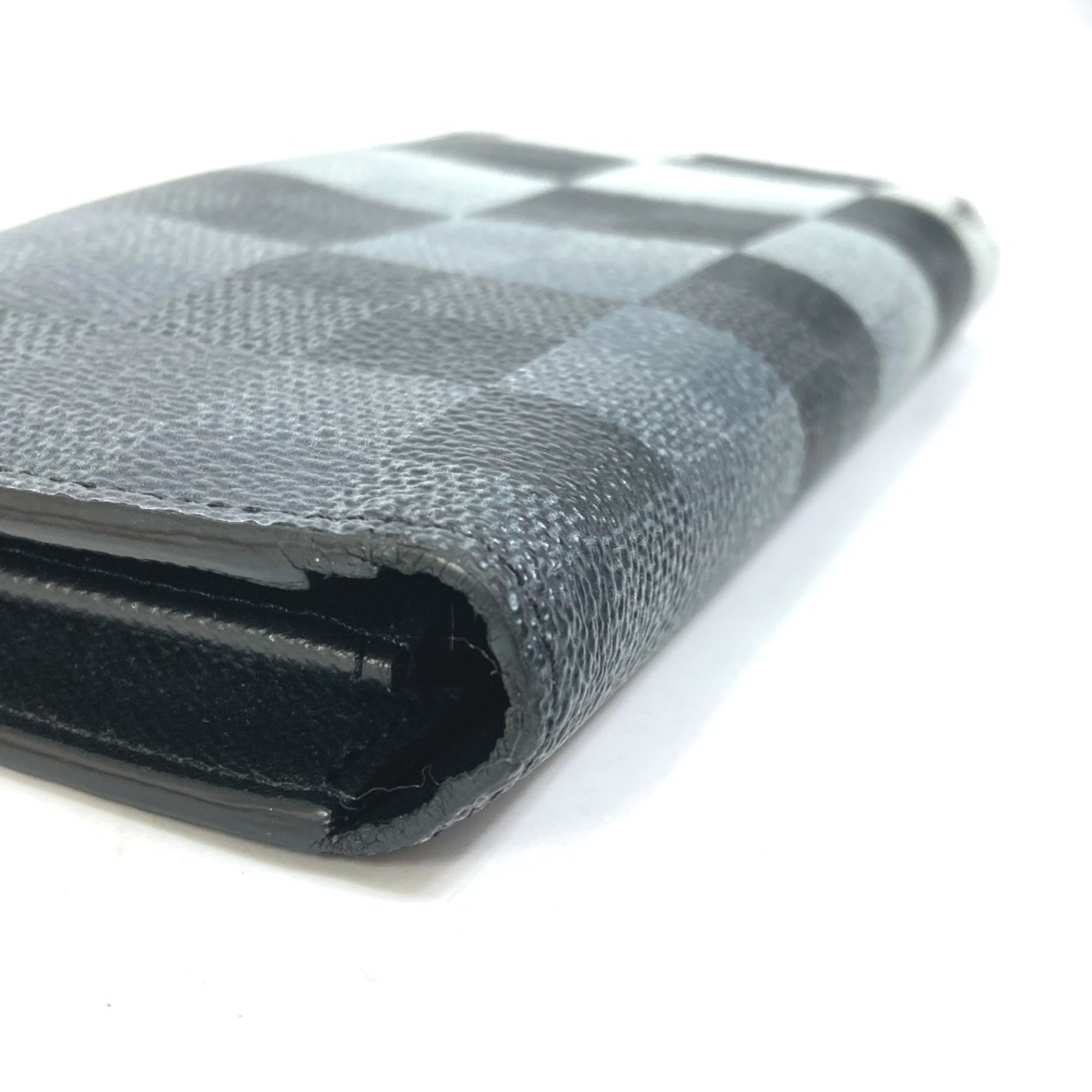 Louis Vuitton N40415 Damier Graphite Giant Two fold Long Wallet Black