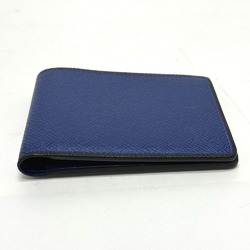 Louis Vuitton M30565 Taiga Bill Compartment Folded wallet blue