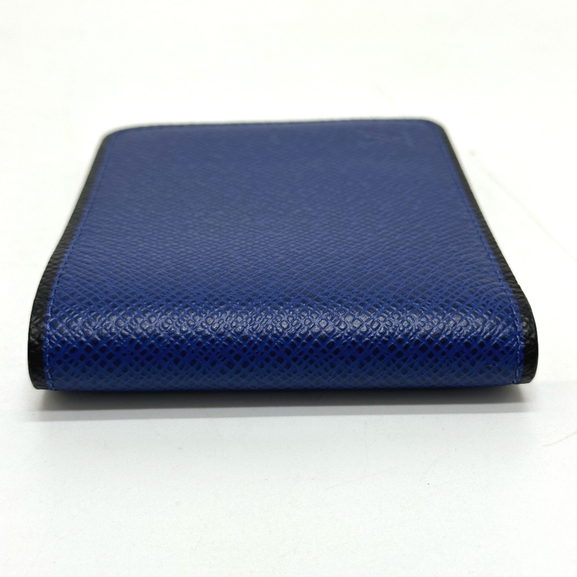 Louis Vuitton M30565 Taiga Bill Compartment Folded wallet blue