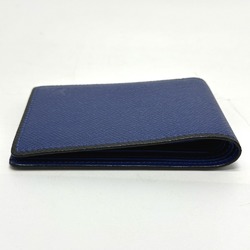 Louis Vuitton M30565 Taiga Bill Compartment Folded wallet blue