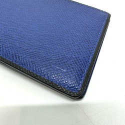 Louis Vuitton M30565 Taiga Bill Compartment Folded wallet blue