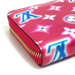 Louis Vuitton M81154 MonogramVernis 2022 Valentine Limited Long Wallet Fuchsia Neon pink