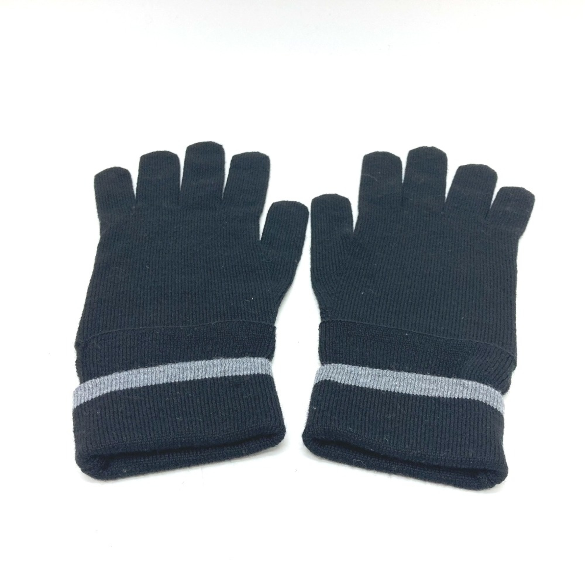 Louis Vuitton M73470 gloves Glove Black gray