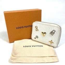 Louis Vuitton M63994 Epi love lock Coin Compartment Wallet coin purse Blanc White