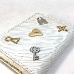 Louis Vuitton M63994 Epi love lock Coin Compartment Wallet coin purse Blanc White