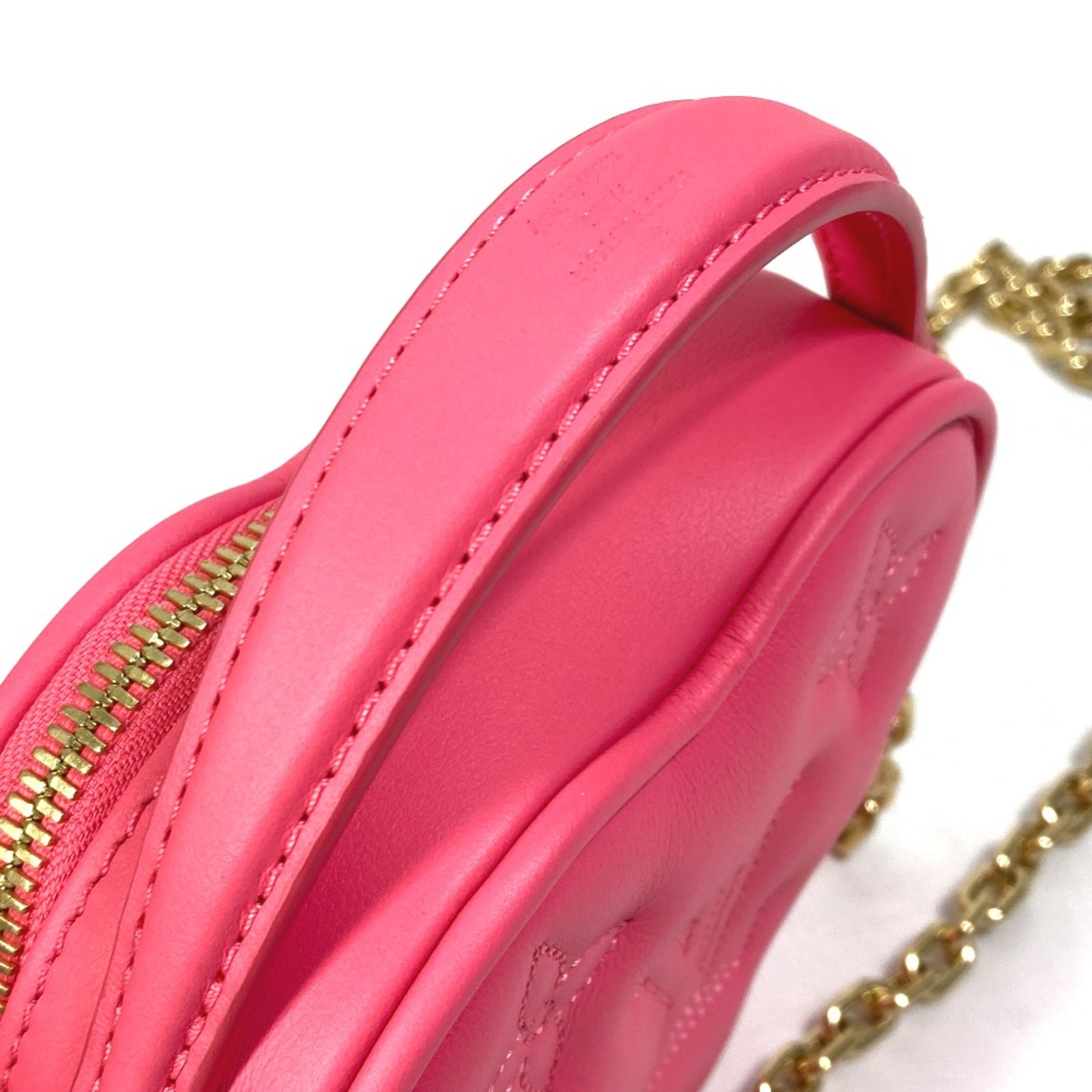 Louis Vuitton M81893 Monogram bubblegram Chain Bag 2WAY Bag Hand Bag Shoulder Bag Dragon fruit pink