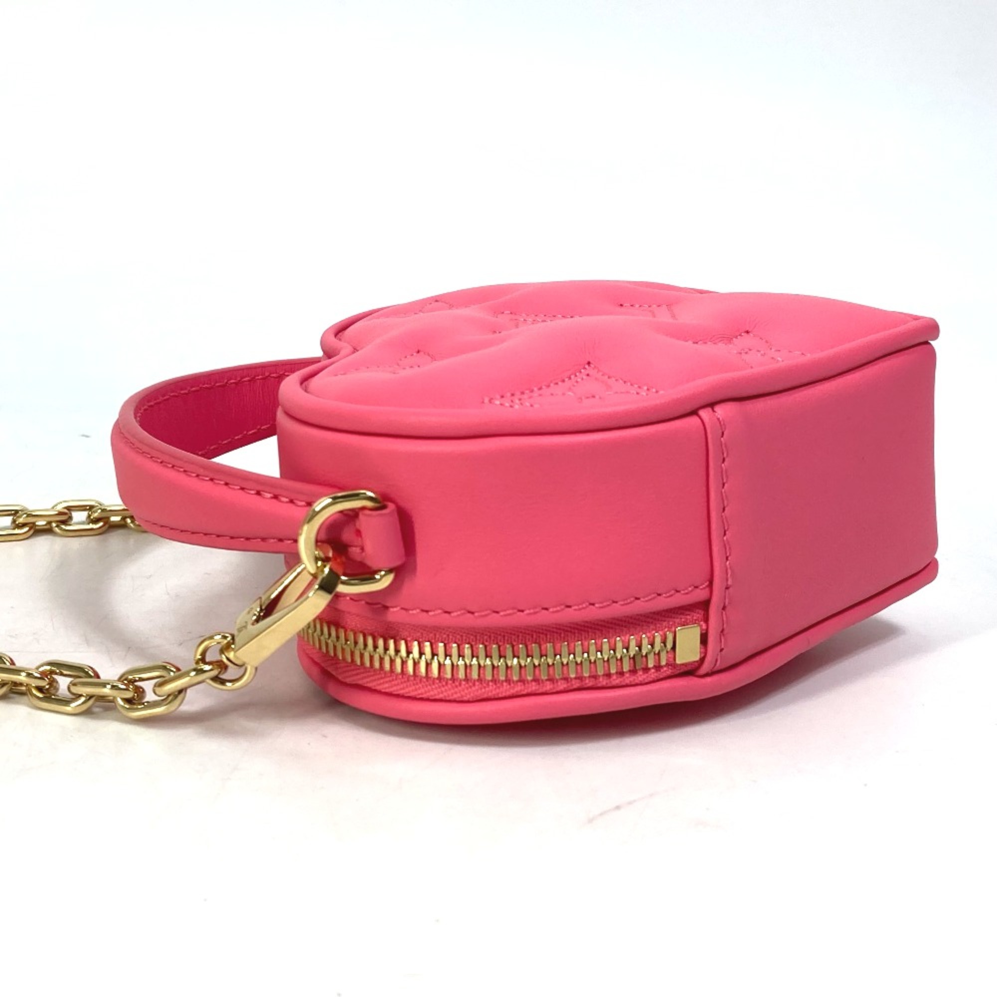 Louis Vuitton M81893 Monogram bubblegram Chain Bag 2WAY Bag Hand Bag Shoulder Bag Dragon fruit pink