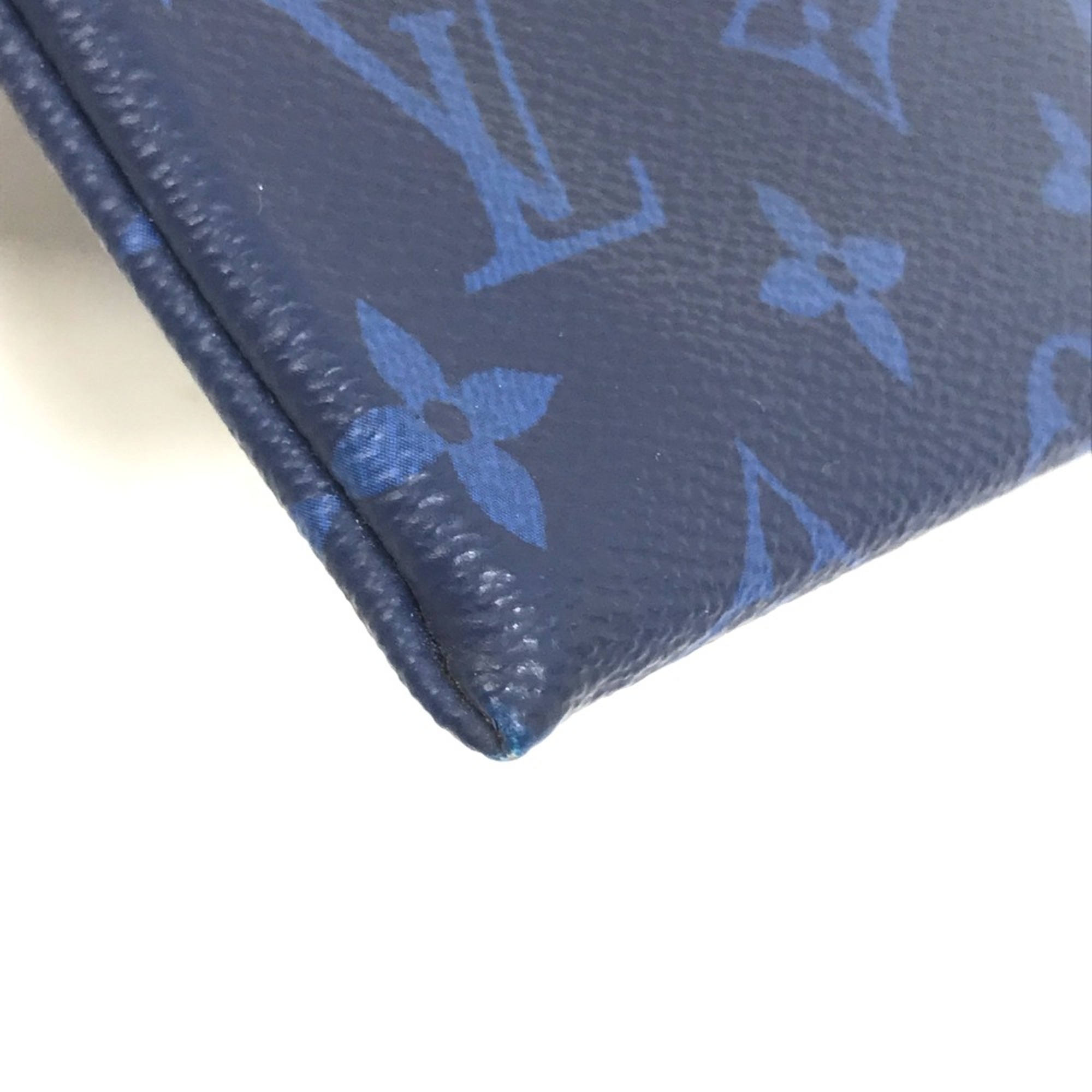 Louis Vuitton M30278 Taigalama Clutch bag accessory case pouch Pouch blue