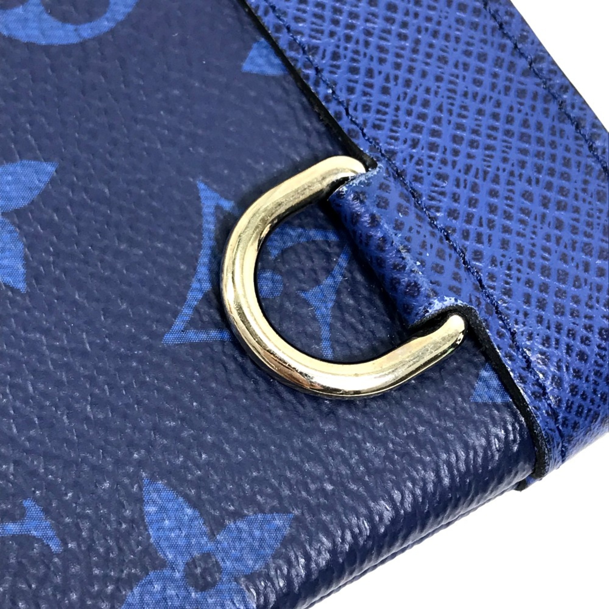 Louis Vuitton M30278 Taigalama Clutch bag accessory case pouch Pouch blue