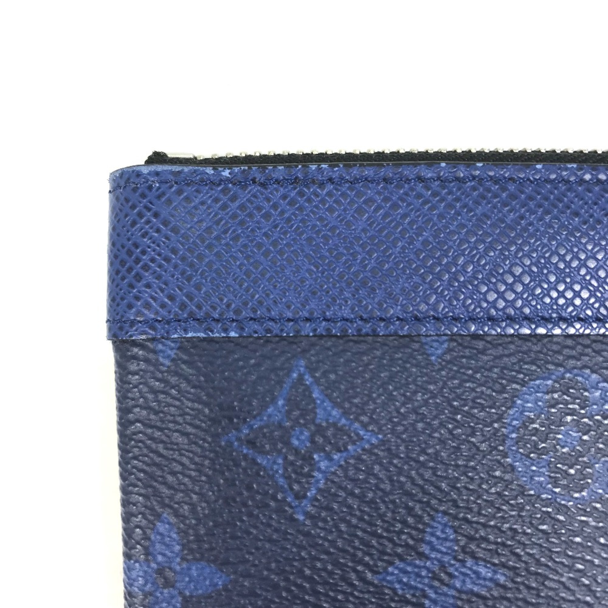 Louis Vuitton M30278 Taigalama Clutch bag accessory case pouch Pouch blue