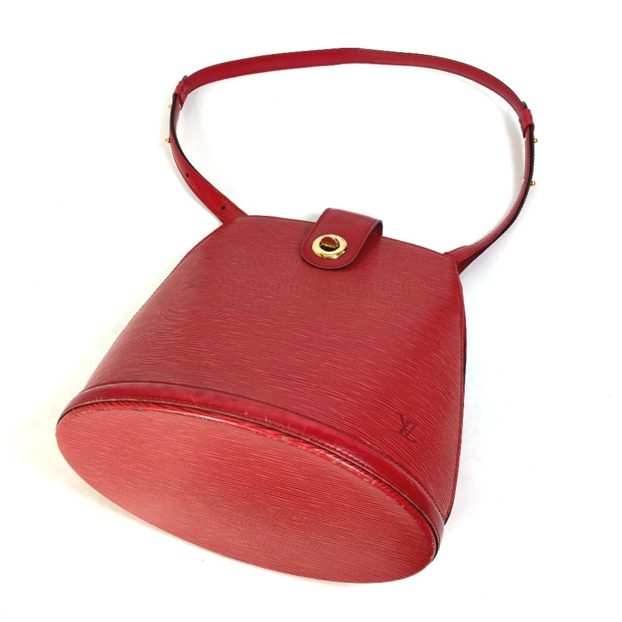 Louis Vuitton M52257 Epi bag shawl Shoulder Bag Castilian red Red