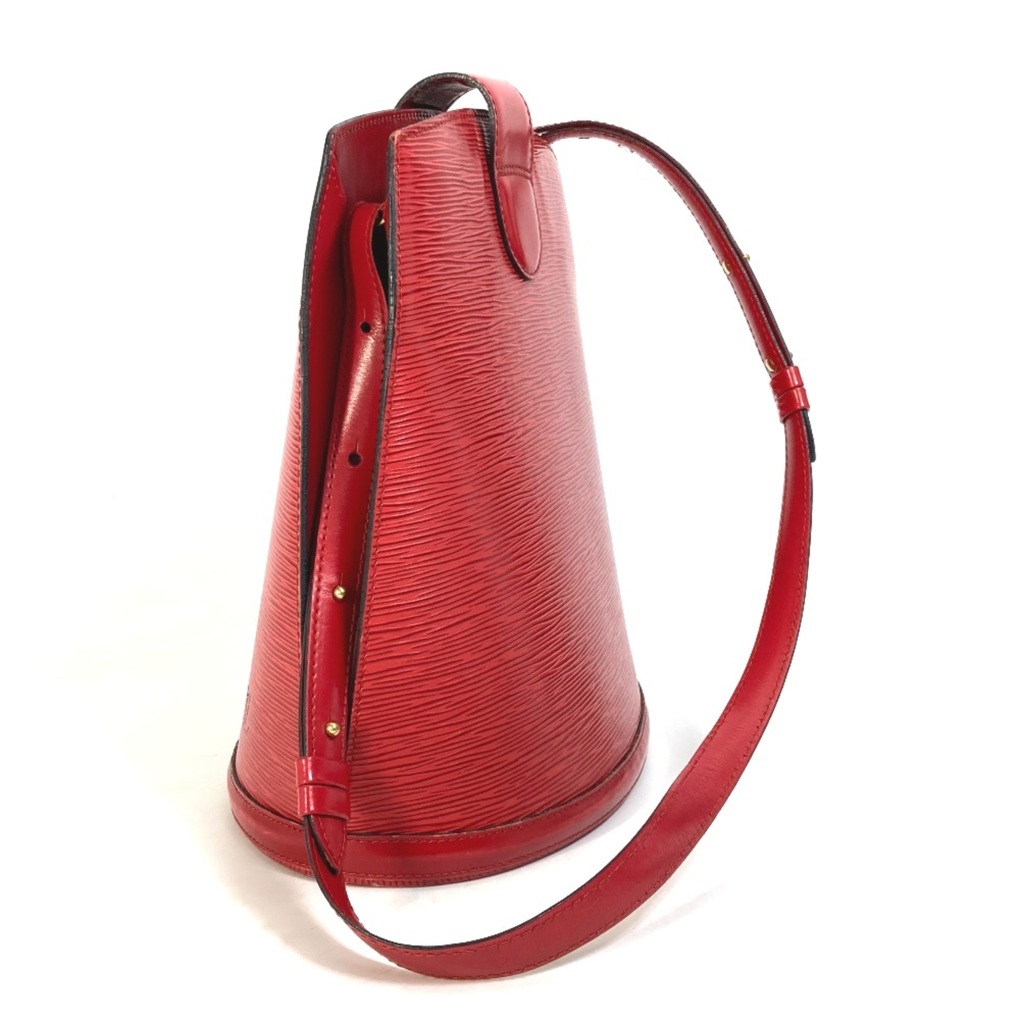 Louis Vuitton M52257 Epi bag shawl Shoulder Bag Castilian red Red