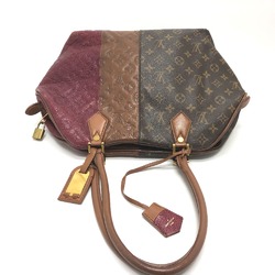 Louis Vuitton M40503 Monogram Tote Bag Bordeaux/Camel Brown GoldHardware