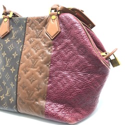 Louis Vuitton M40503 Monogram Tote Bag Bordeaux/Camel Brown GoldHardware