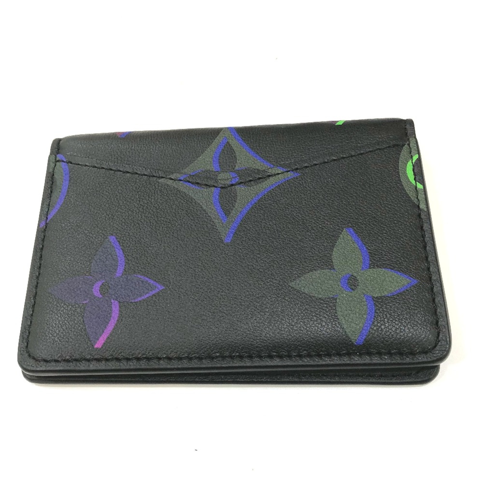 Louis Vuitton M82372 Monogram pass case/business Card Case Black