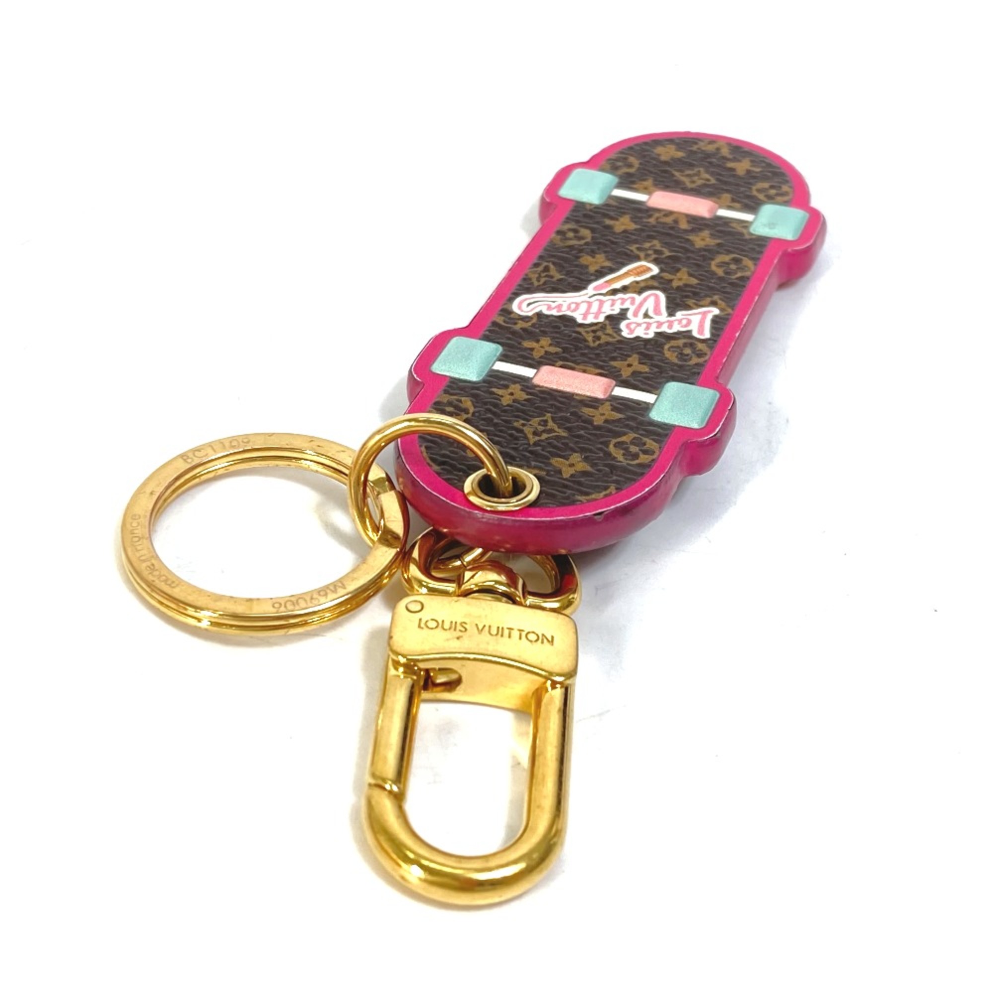 Louis Vuitton M69006 Monogram Charm Key Holder Brown pink