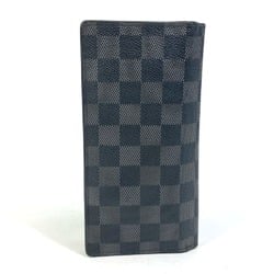 Louis Vuitton N62655 Damier Graphite Old model Bi-fold Long Wallet Black