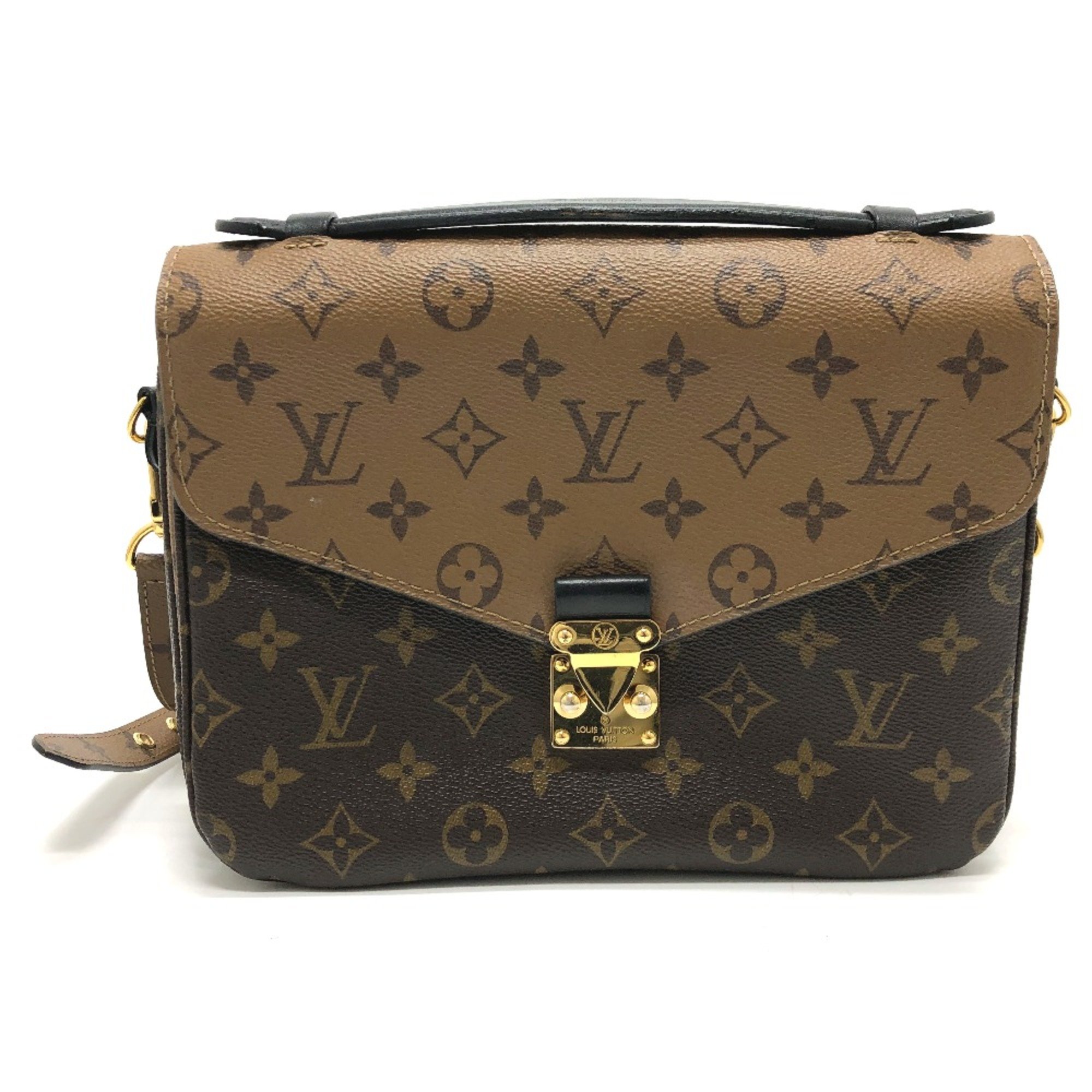 Louis Vuitton M44876 Monogram reverse shoulder bag Shoulder Bag Brown GoldHardware