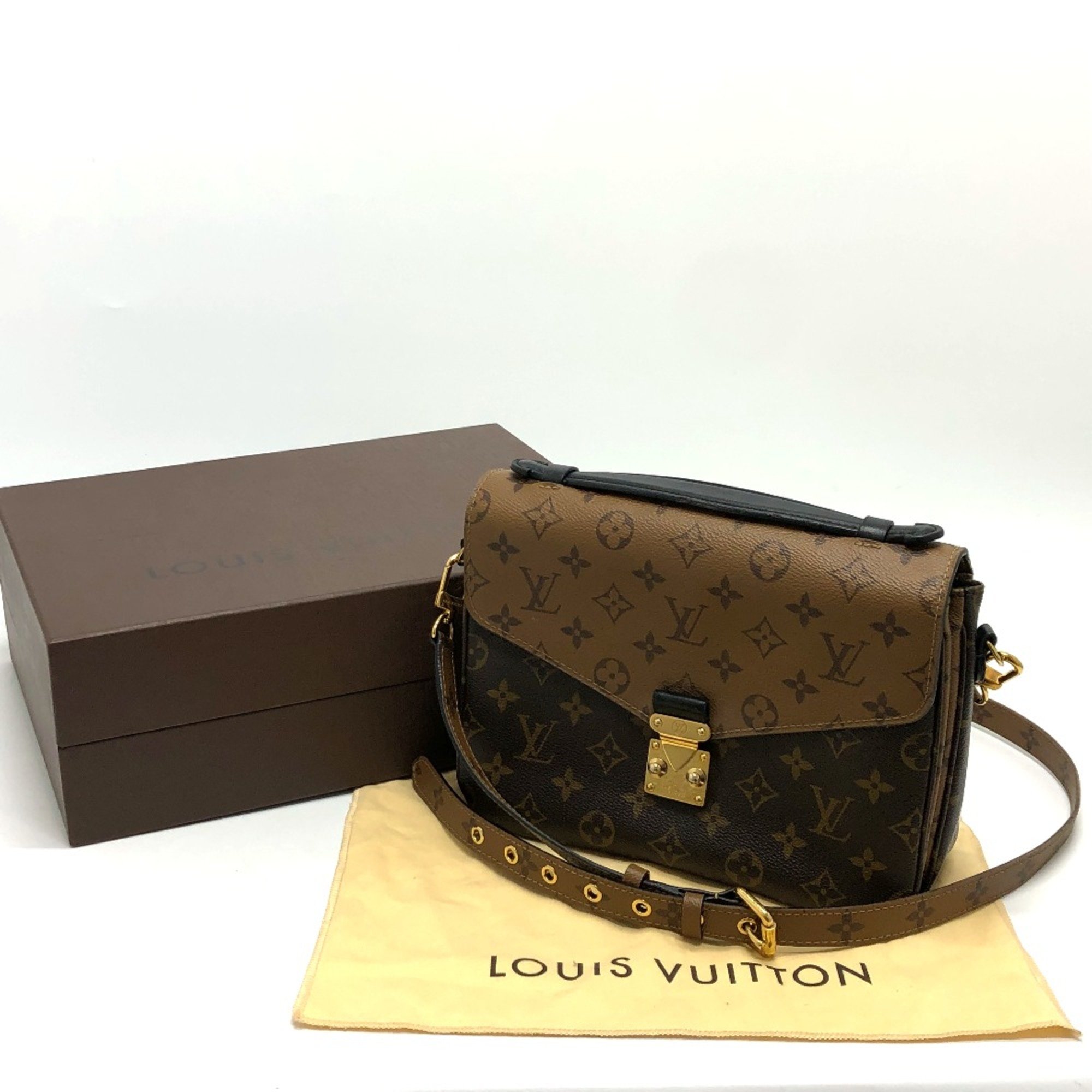 Louis Vuitton M44876 Monogram reverse shoulder bag Shoulder Bag Brown GoldHardware