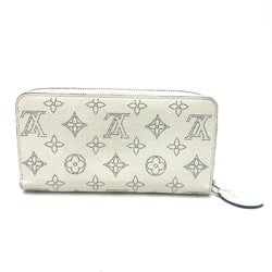 Louis Vuitton M69215 MonogramMahina Zip Around Long Wallet Snow Blue Orage White SilverHardware