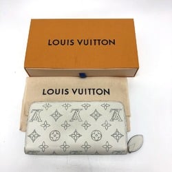 Louis Vuitton M69215 MonogramMahina Zip Around Long Wallet Snow Blue Orage White SilverHardware