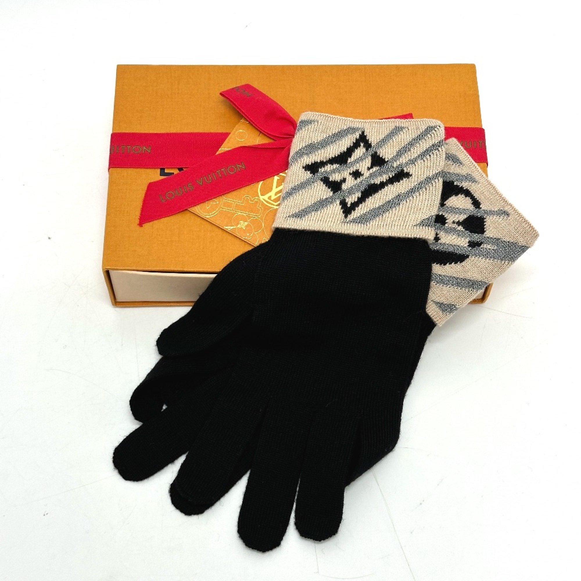 Louis Vuitton M40448 gloves Glove Black