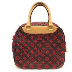 Louis Vuitton M40922 Monogram 3D Tuftage Bag Hand Bag Brown/Red GoldHardware