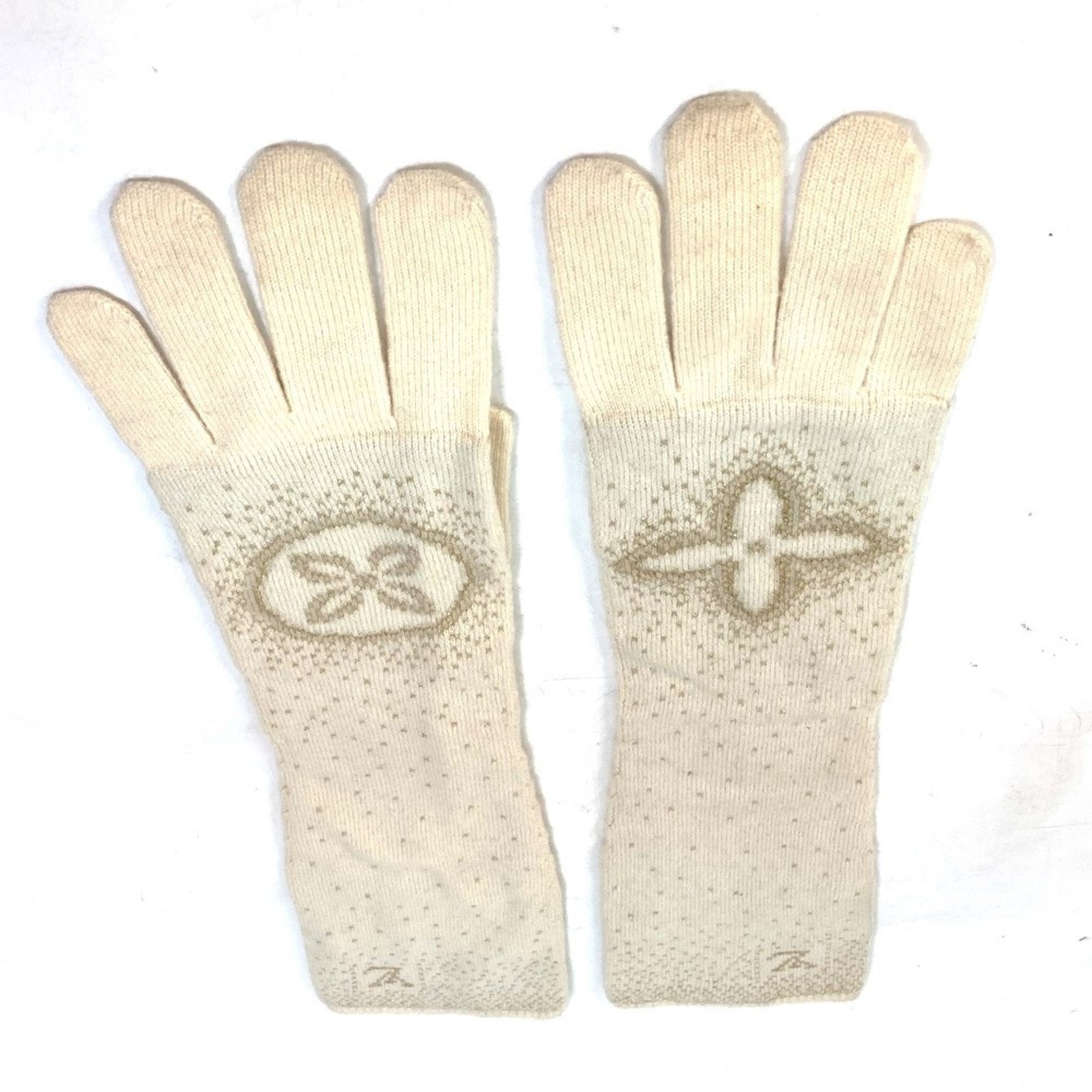 Louis Vuitton Gloves long Glove IvoryBased Gold