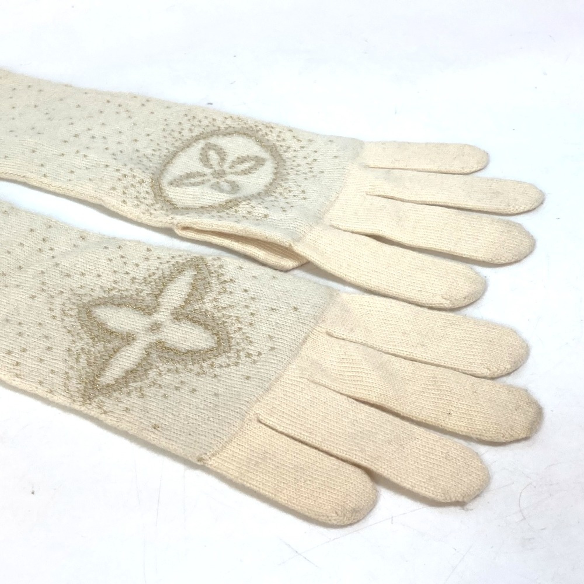 Louis Vuitton Gloves long Glove IvoryBased Gold