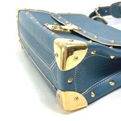 Louis Vuitton M91821 Suhali bag shoulder studs Shoulder Bag blue