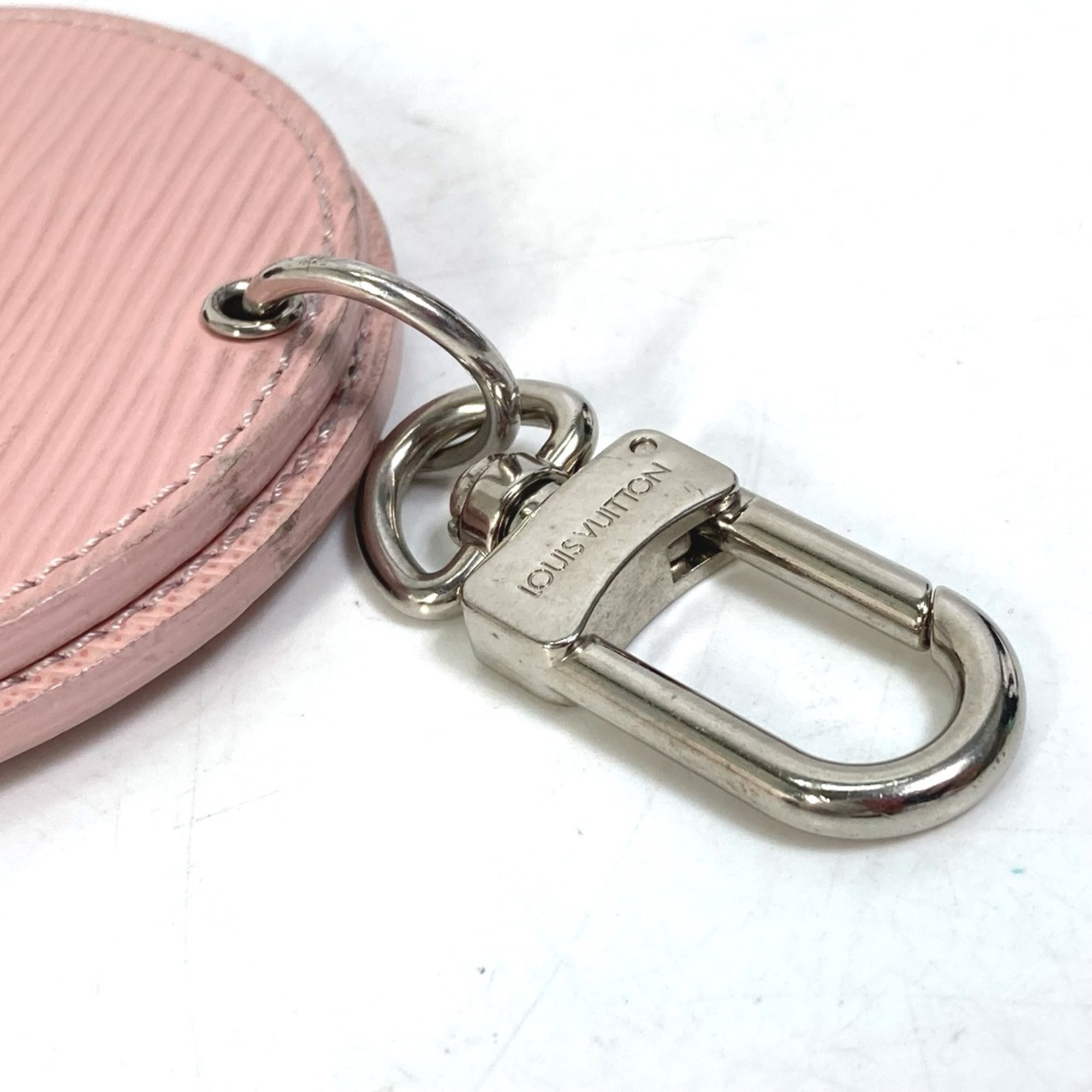 Louis Vuitton M68004 Epi Bag Charm Key Ring Key Holder Rose valerine pink