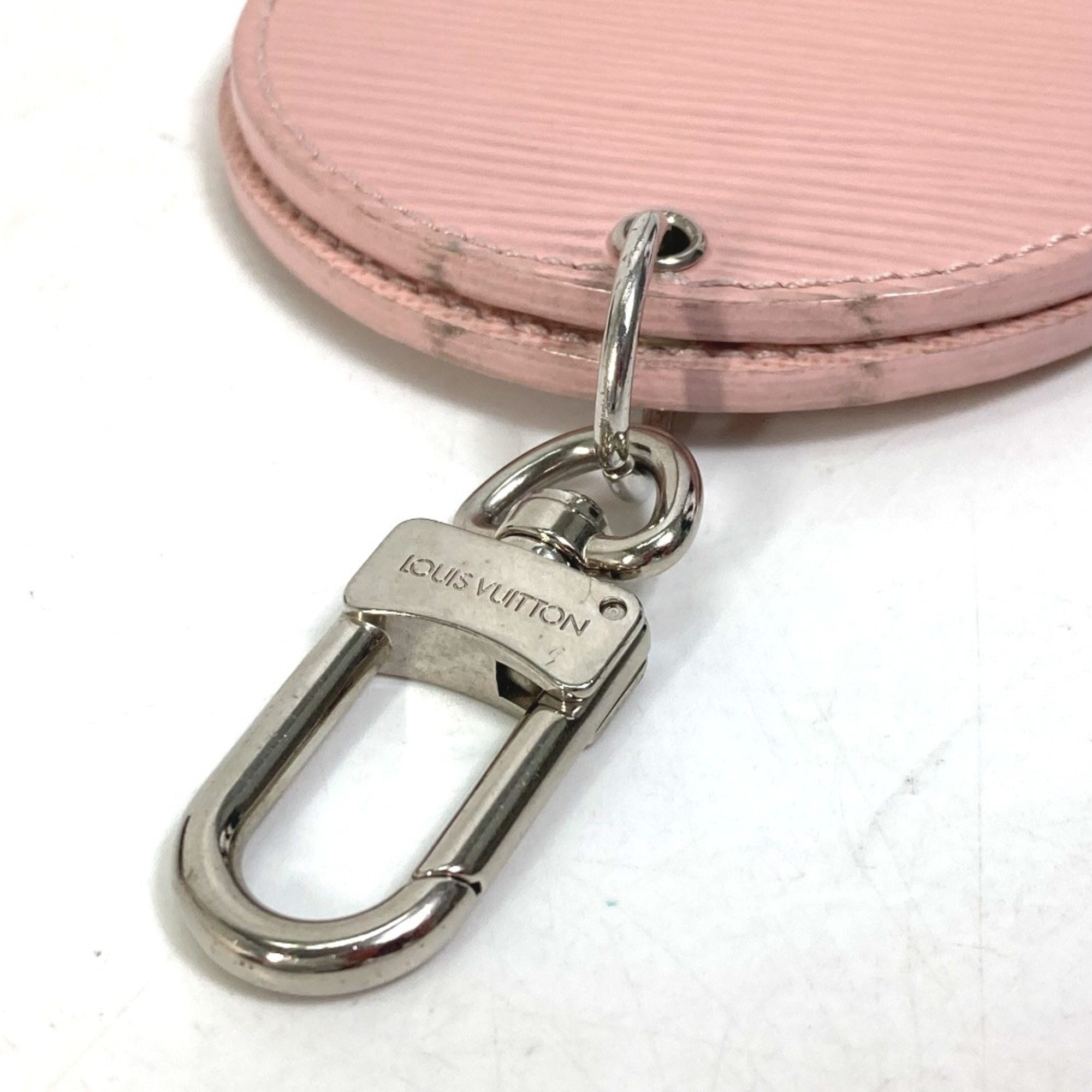 Louis Vuitton M68004 Epi Bag Charm Key Ring Key Holder Rose valerine pink