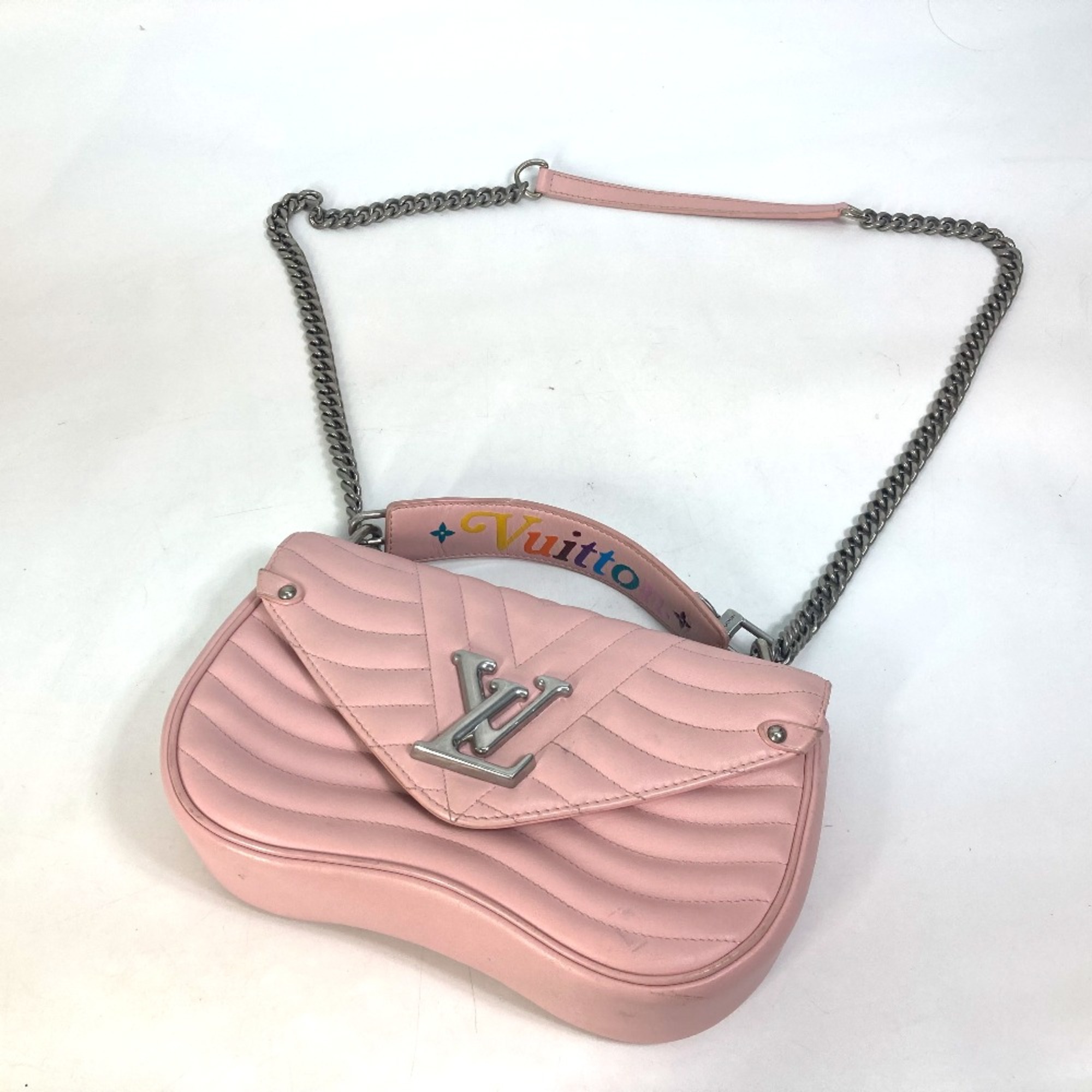 Louis Vuitton M51944 Crossbody 2WAY Hand Bag Shoulder Bag pink Silver