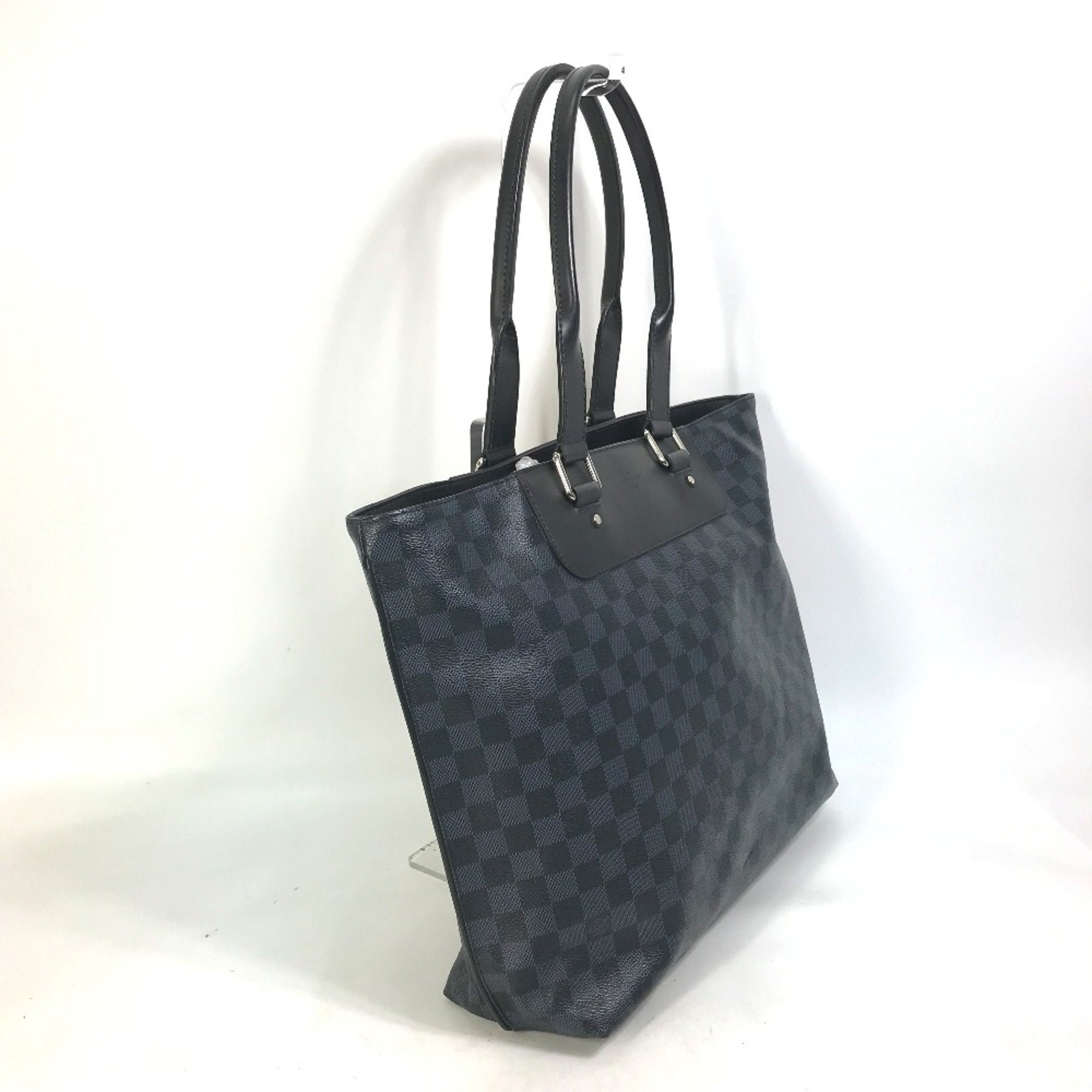 Louis Vuitton N41397 Damier-Cobalt Shoulder Bag Business bag Tote Bag Navy Black