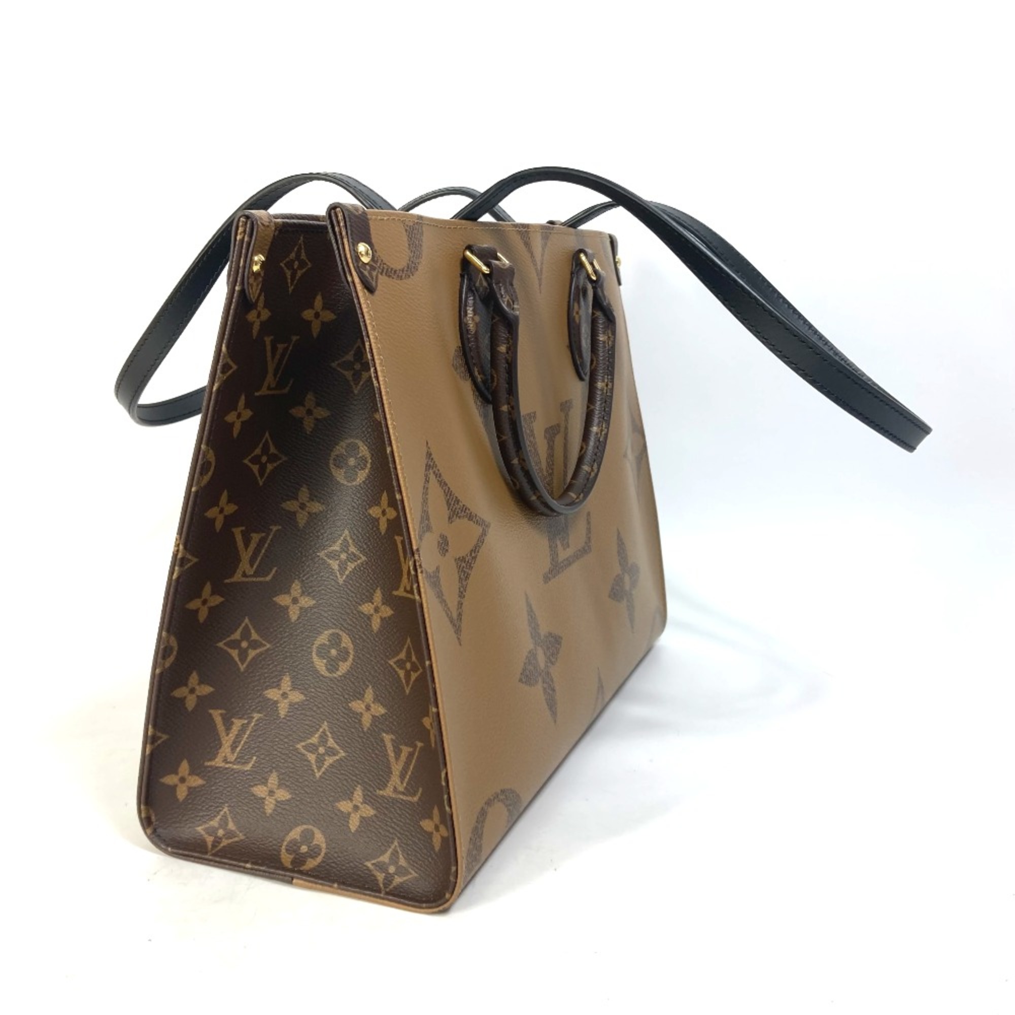 Louis Vuitton M45321 Monogram Giant 2WAY Shoulder Bag Tote Bag Brown Beige